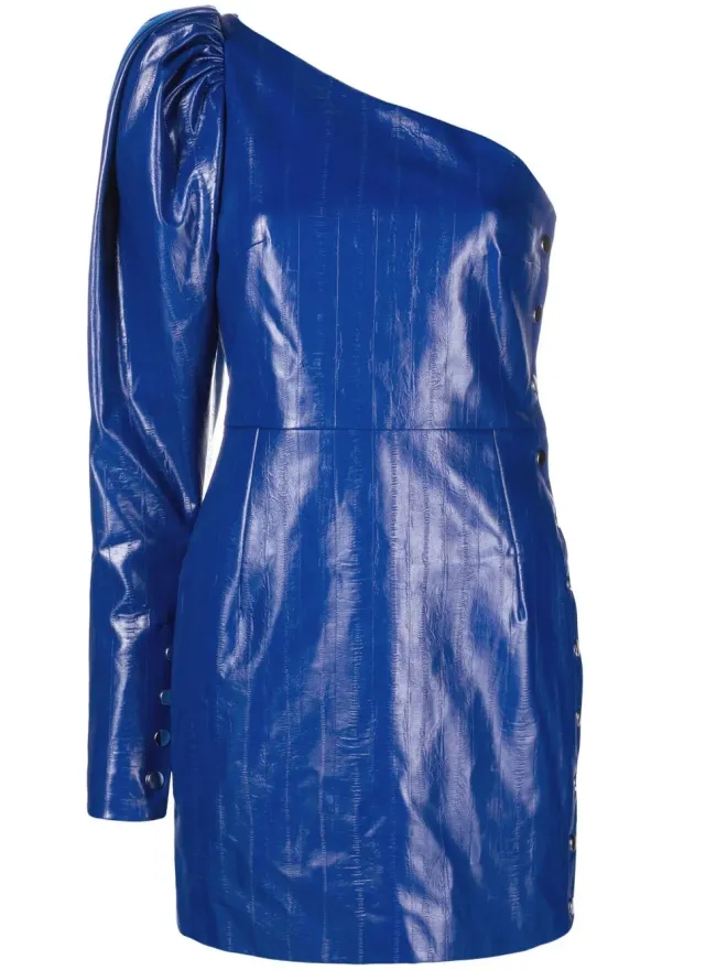 ROTATE BIRGER CHRISTENSEN ROTATE BIRGER CHRISTENSEN スパンコール付きワンショルダーミニドレス - ブルーの商品画像