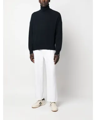 extreme cashmere ネイビー ロールネックニットセーター - サムネイル2