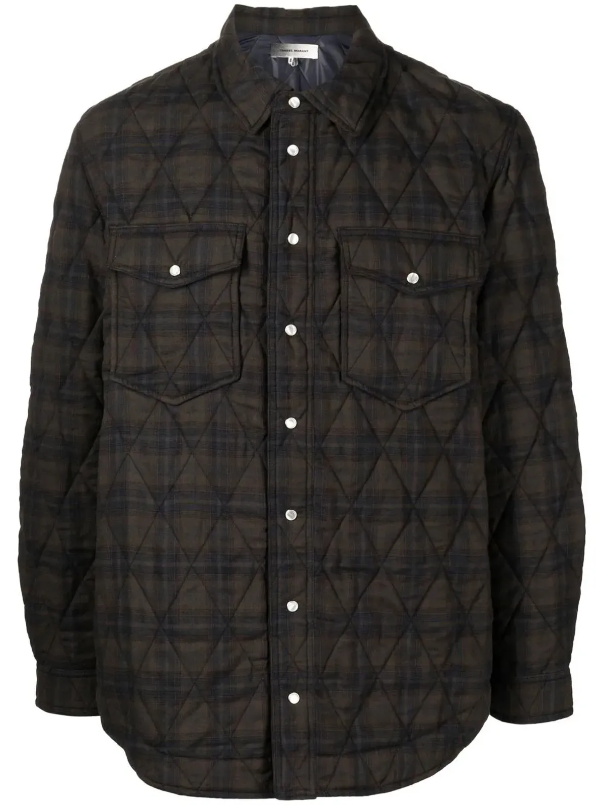 MARANT チェック柄の2ポケット シャツジャケット - 画像1
