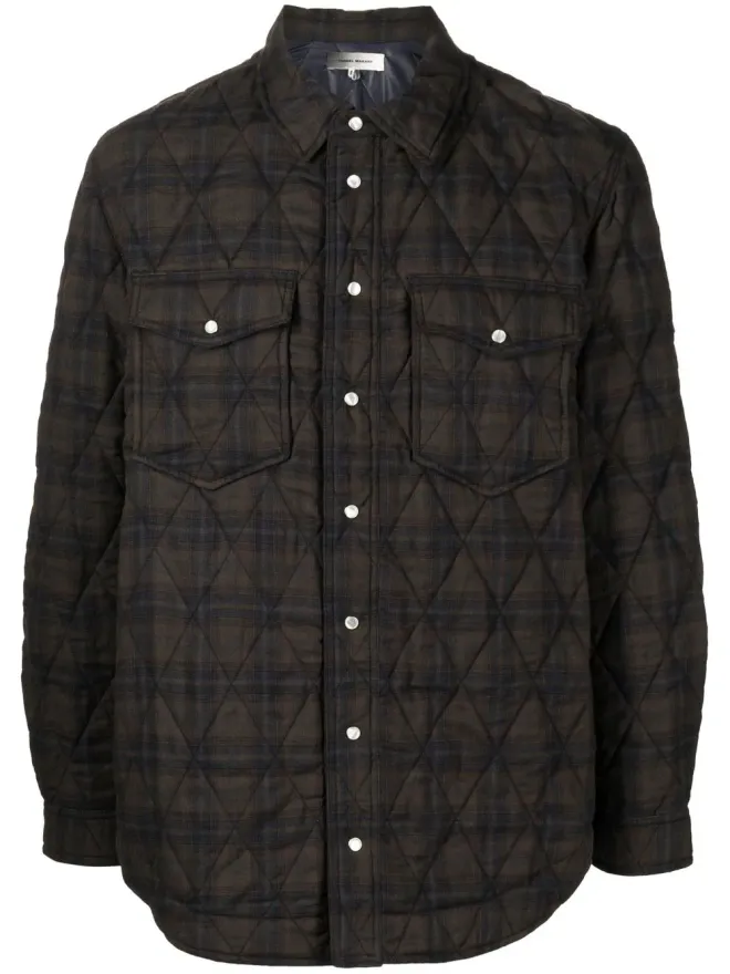 MARANT MARANT チェック柄の2ポケット シャツジャケットの商品画像