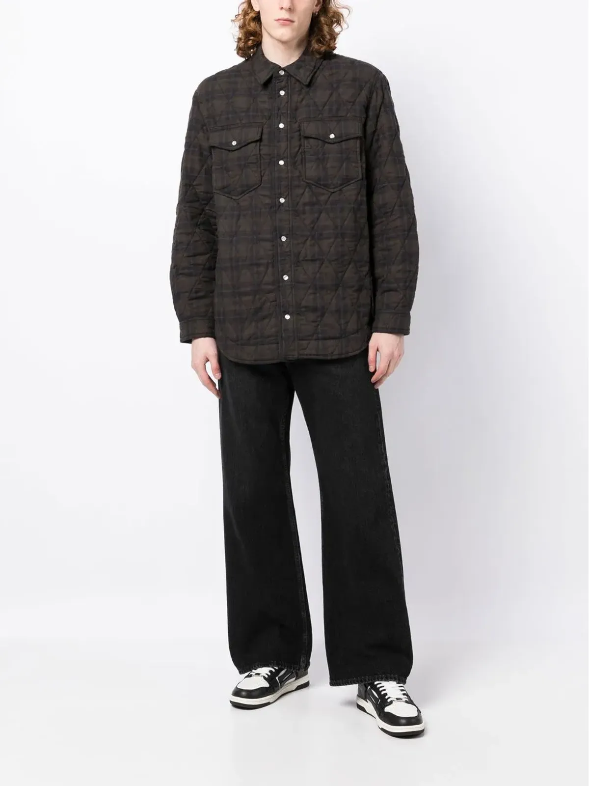 MARANT チェック柄の2ポケット シャツジャケット - 画像2