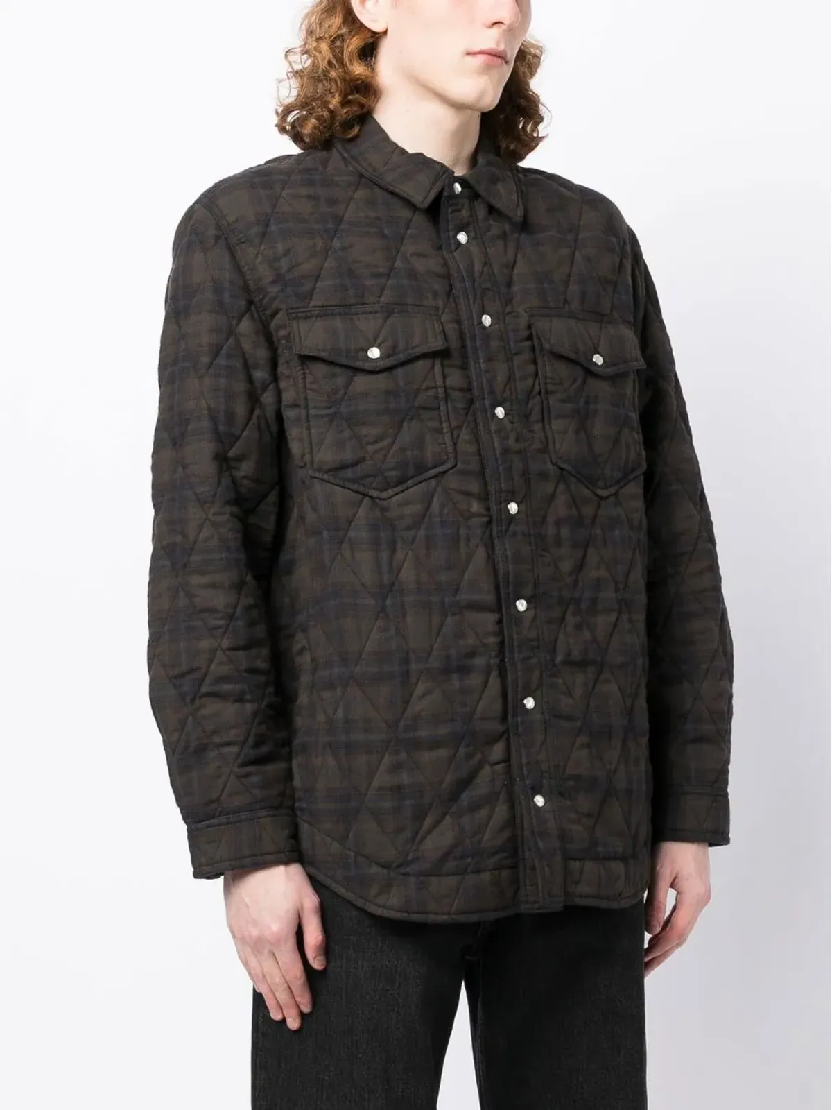 MARANT チェック柄の2ポケット シャツジャケット - 画像3