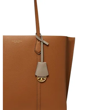 Tory Burch レザー ロゴプリント トートバッグ ブラウン - サムネイル4