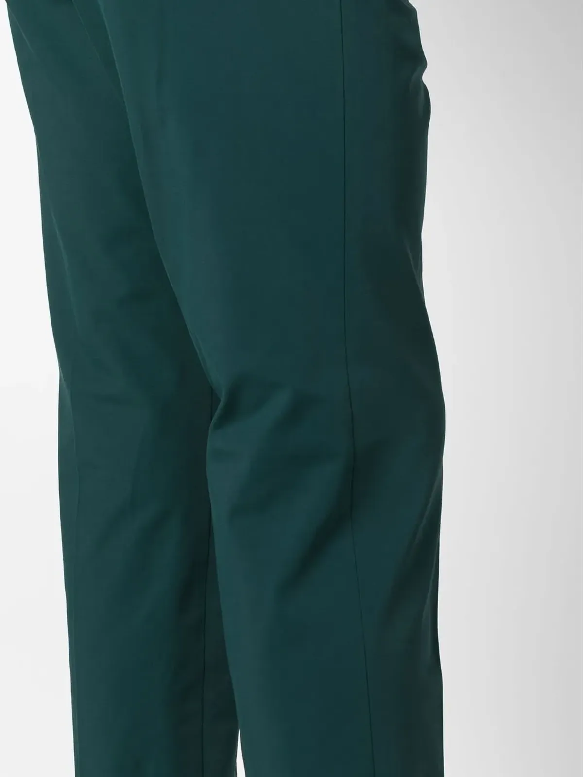 PT Torino contrasting-cuff straight-leg trousers - Green - 画像5