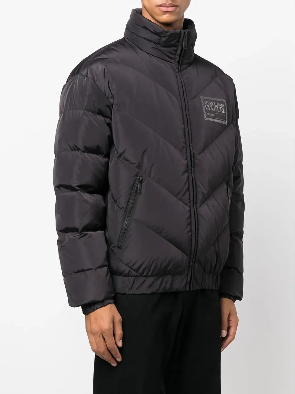 Versace Jeans Couture 胸ロゴプリント入りの中綿ジャケット - 画像3