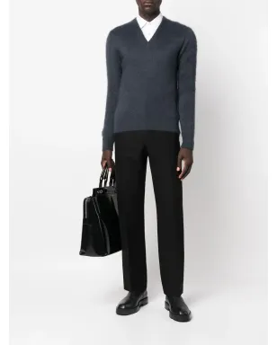 TOM FORD Vネックニットセーター - Blue - サムネイル2