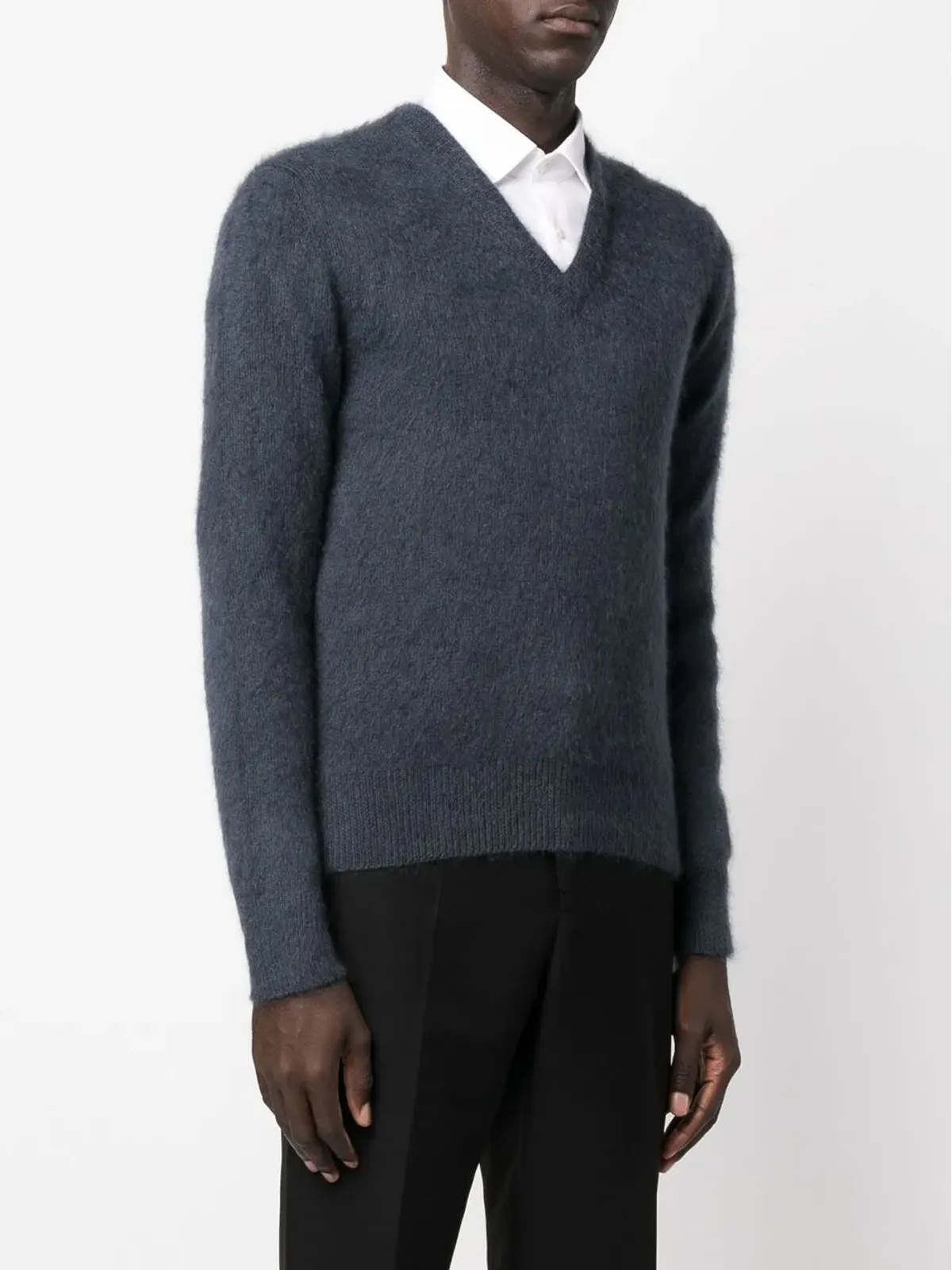 TOM FORD Vネックニットセーター - Blue - 画像3