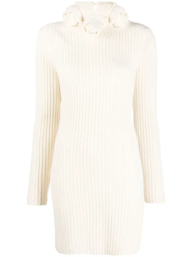 Blumarine Blumarine ロールネック ウール ミニドレスの商品画像
