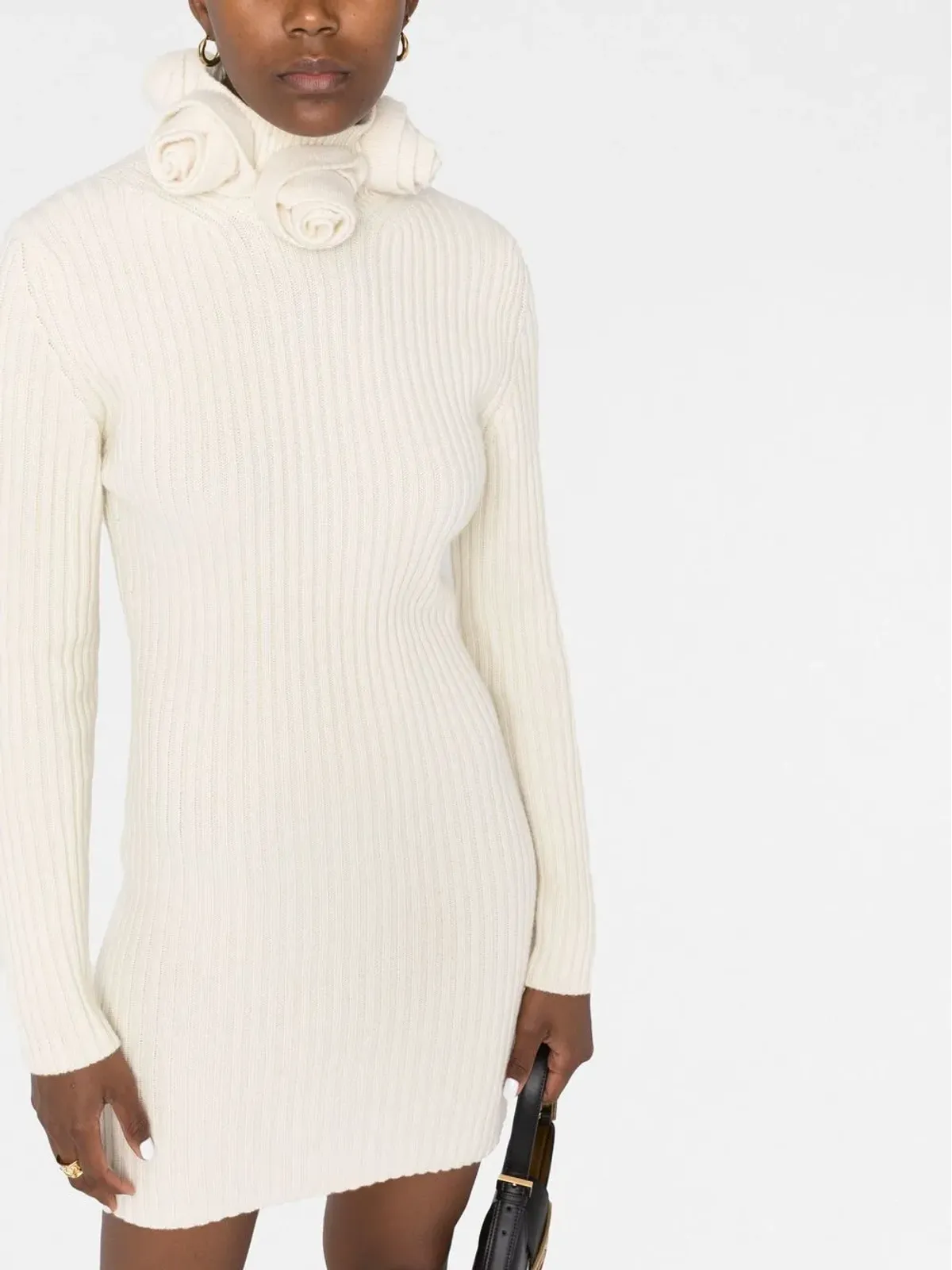 Blumarine ロールネック ウール ミニドレス - 画像5