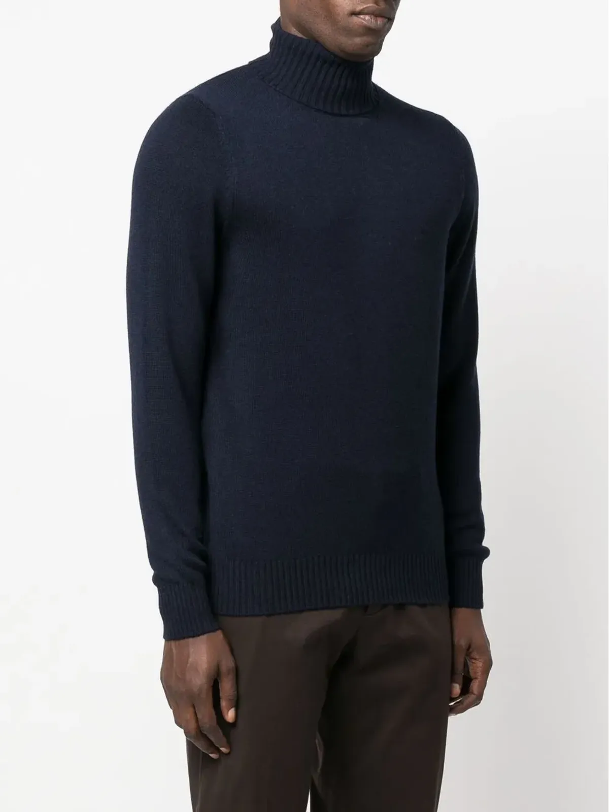 Drumohr cashmere roll neck jumper - Blue - 画像3