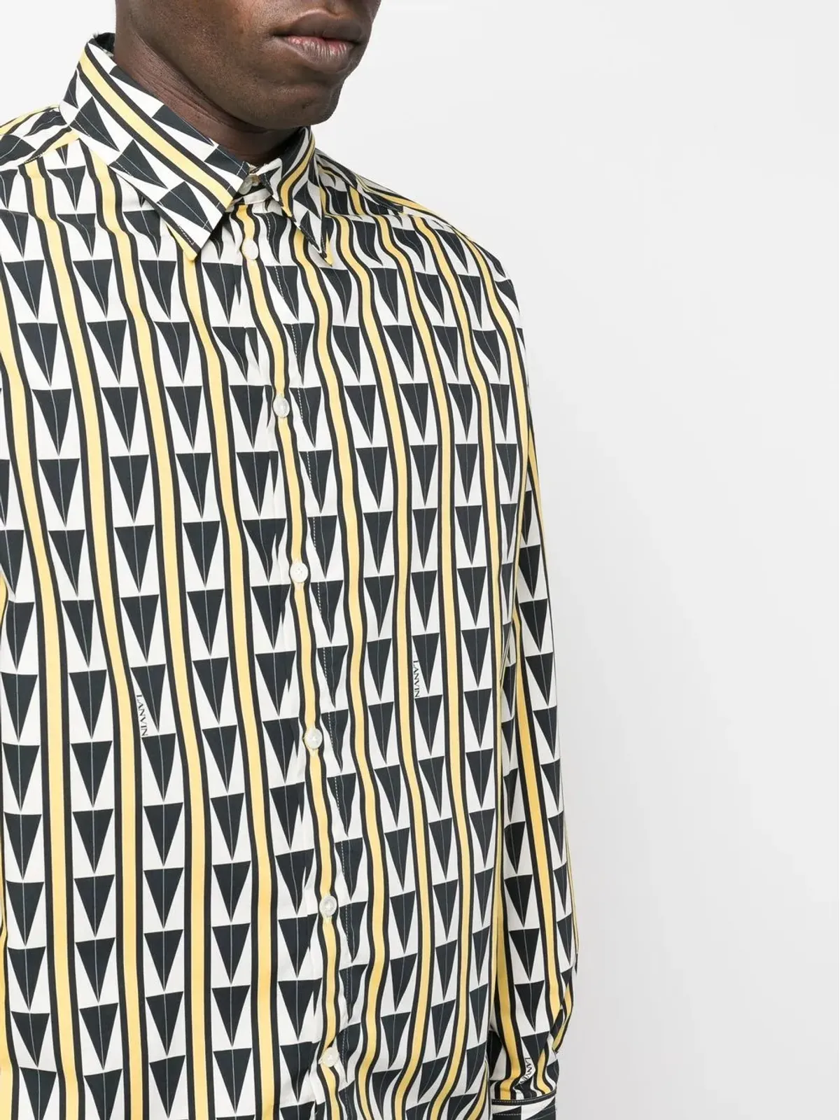 Lanvin パターン柄ボタンアップシャツ - 画像5