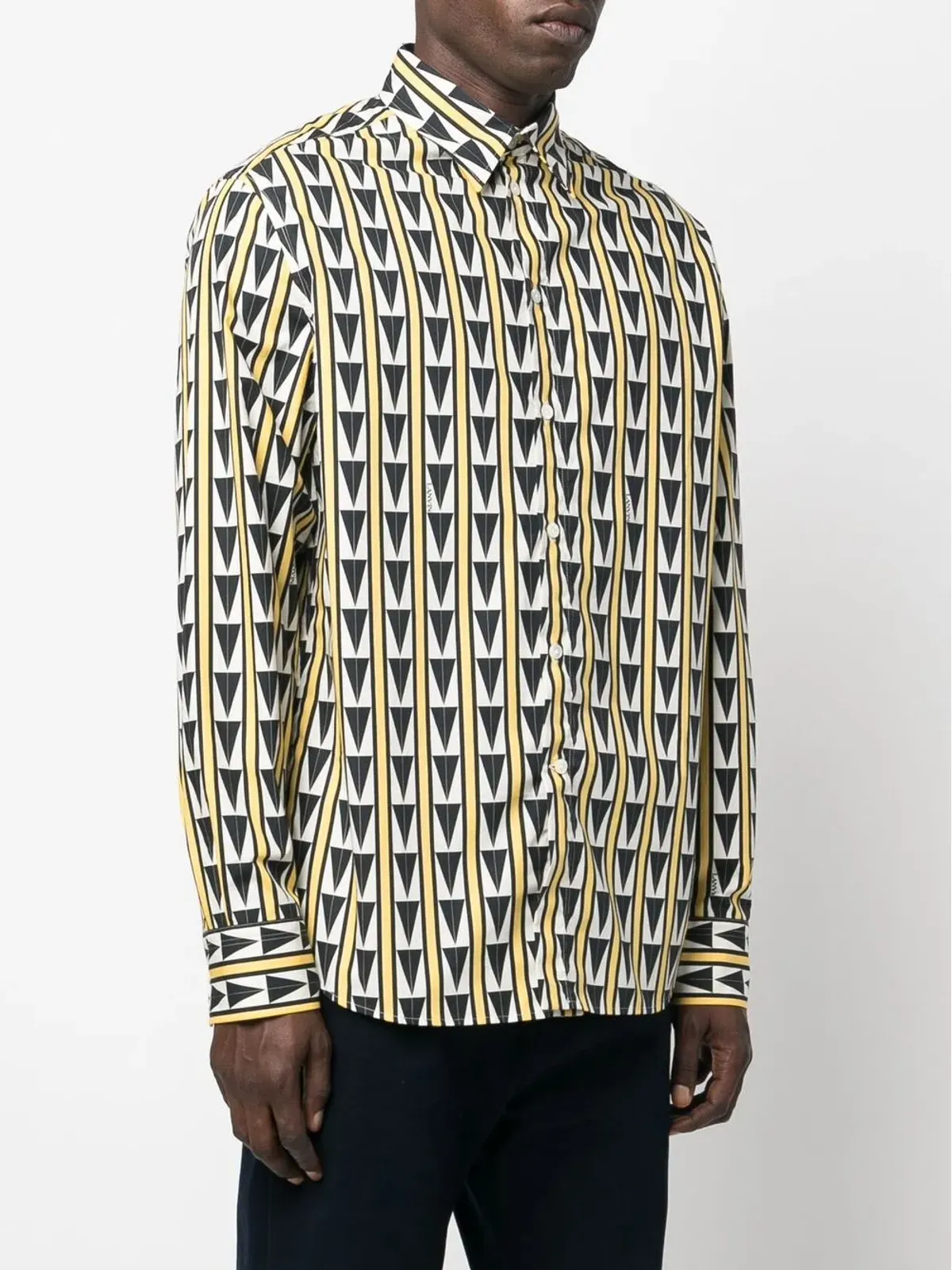 Lanvin パターン柄ボタンアップシャツ - 画像3