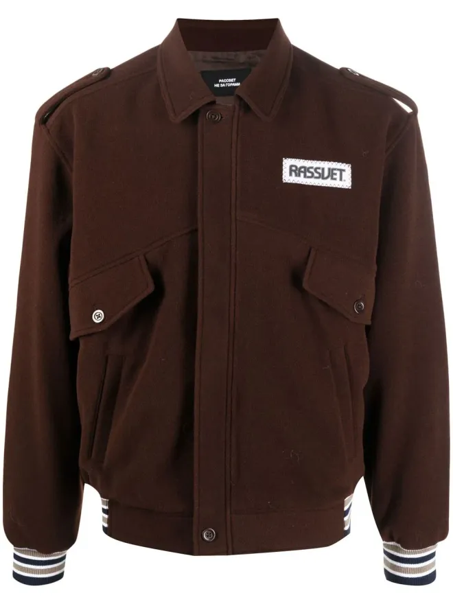 RASSVET RASSVET ロゴパッチジャケット ブラウンの商品画像