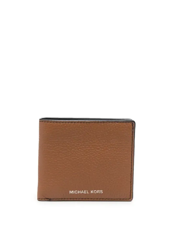 Michael Michael Kors Michael Michael Kors グレインレザー二つ折り財布 ブラウンの商品画像