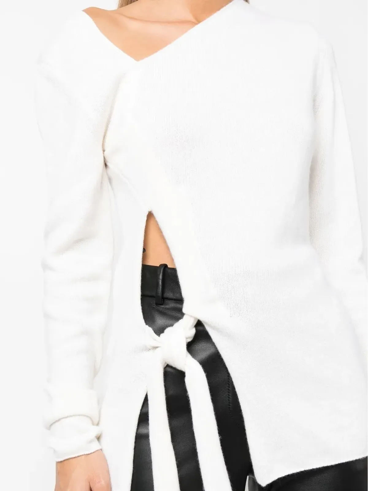 TOM FORD カットアウトディテール アシンメトリーネック ジャンパー - 画像5
