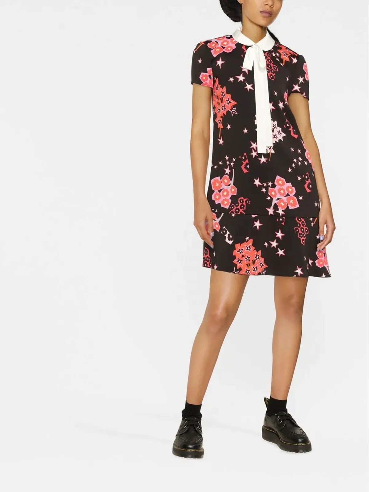 RED Valentino 星柄パッシーボウドレス - 画像2