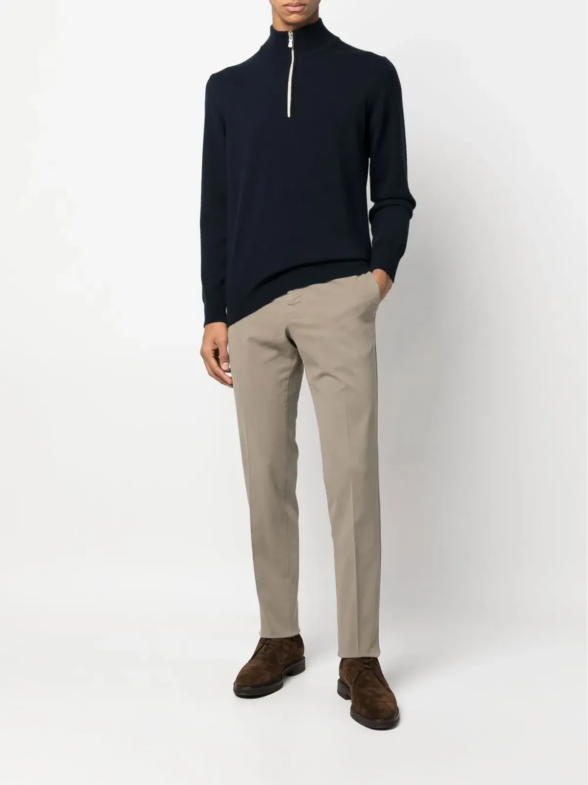 PT Torino ミッドライズ・スリムカット チノパンツ - 画像2