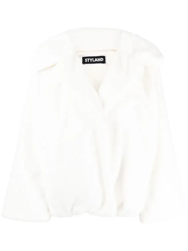 STYLAND STYLAND フェイクファーオープンフロントコートの商品画像