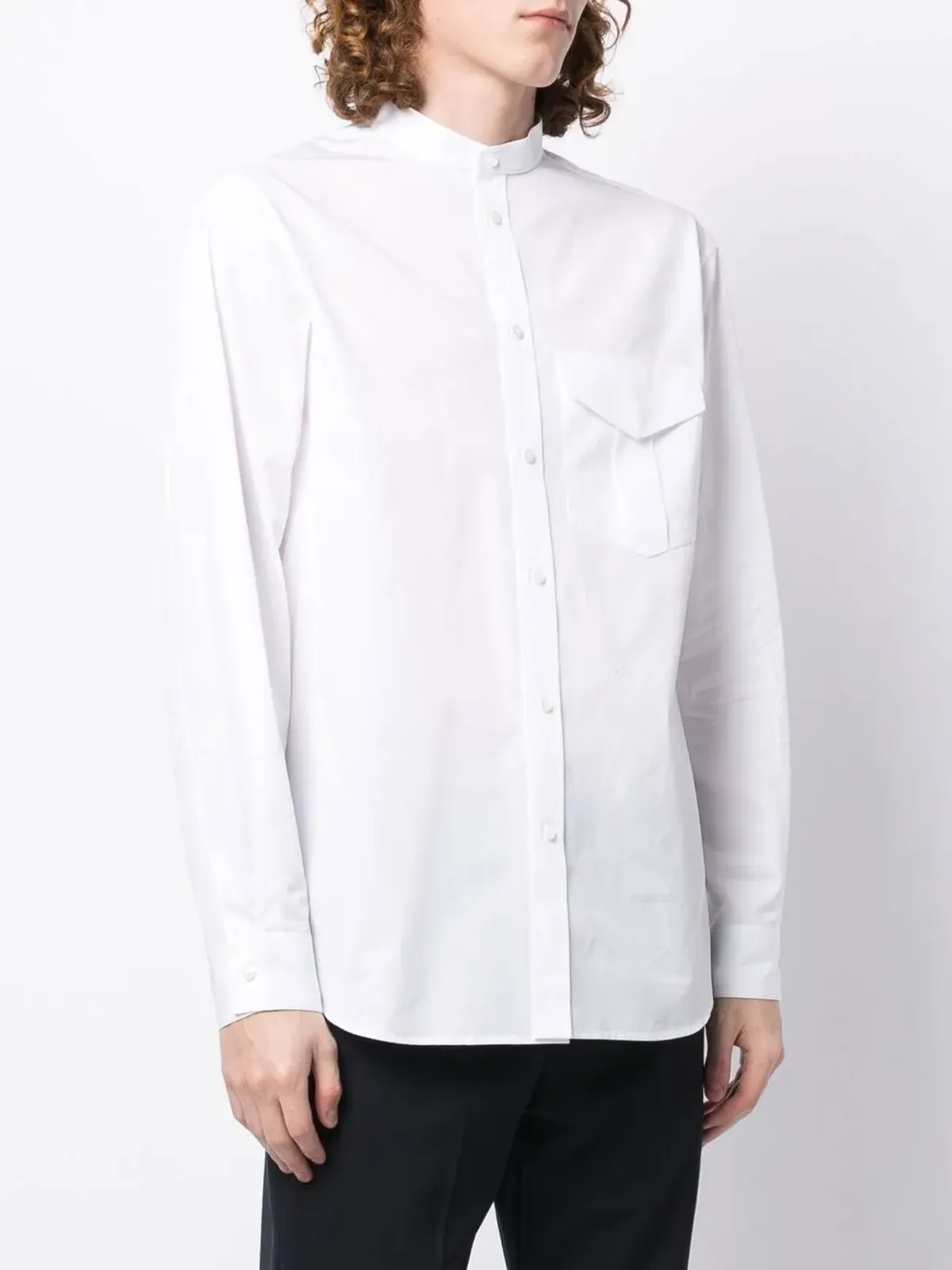 Jil Sander stand-collar cotton shirt - 画像3