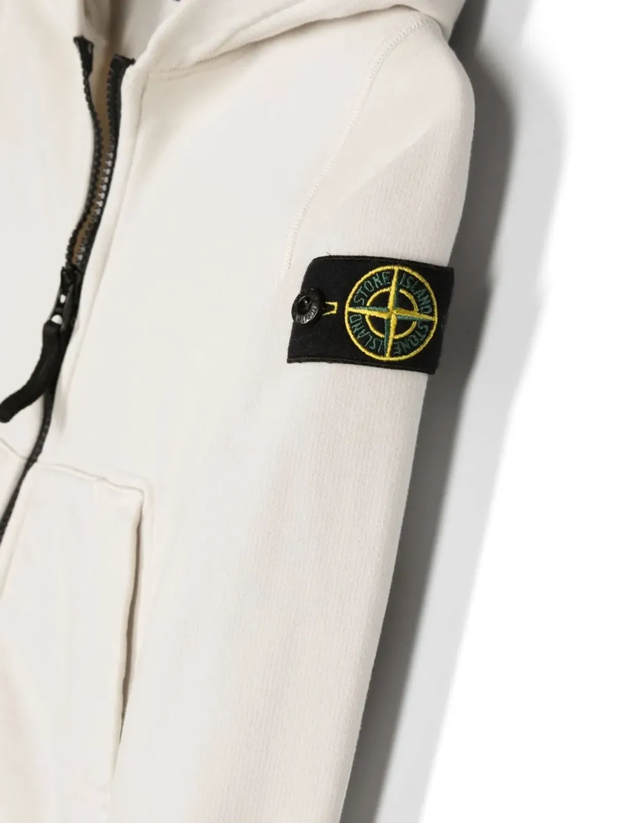 Stone Island Junior フェルパ ロゴパッチ フーディー - 画像3