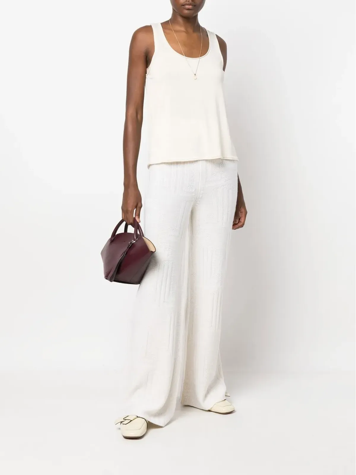 Lanvin ニットカシミアパンツ - 画像2