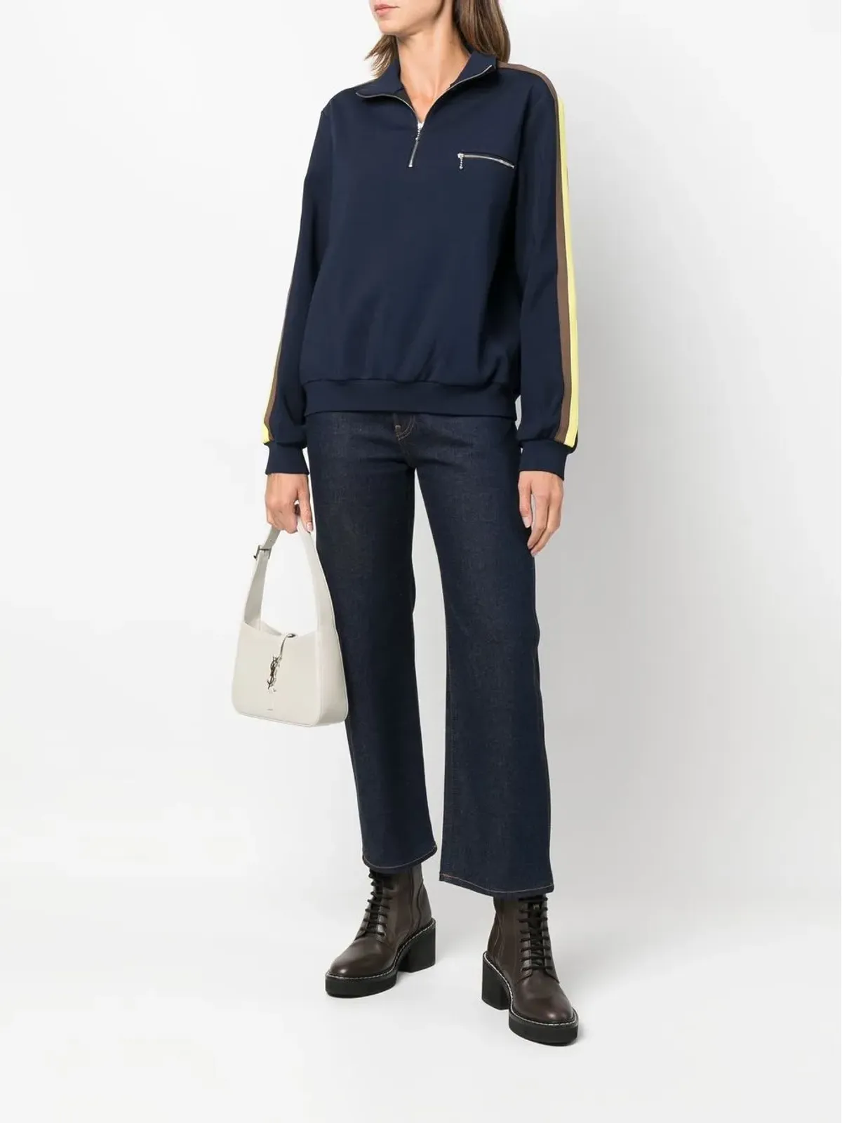 Tory Burch サイドストライプディテール スウェット - 画像2