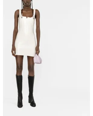 Courrèges フェイクレザー ノースリーブ ミニドレス - サムネイル2