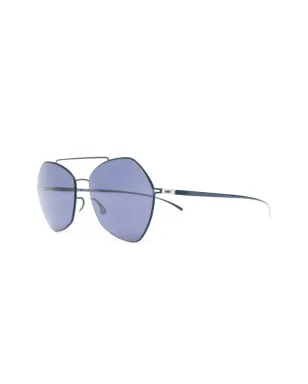 Mykita 丸型フレームのサングラス ブルー - サムネイル2