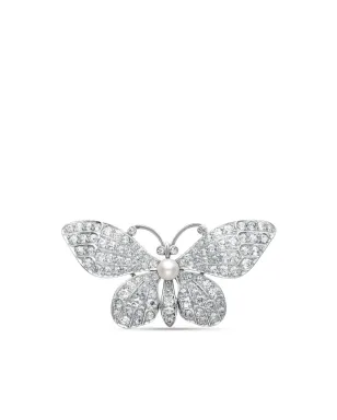 Pragnell Vintage Edwardian platinum diamond and pearl brooch - Silver - サムネイル1