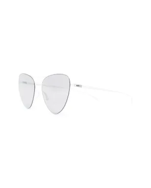 Mykita cat-eye frame tinted sunglasses - White - サムネイル2