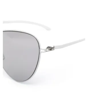 Mykita cat-eye frame tinted sunglasses - White - サムネイル3