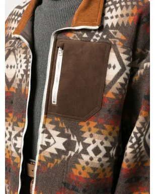 Junya Watanabe MAN アブストラクトプリント ウールジャケット - サムネイル5
