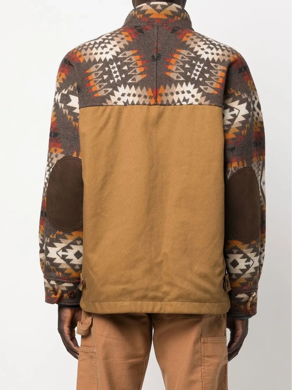 Junya Watanabe MAN アブストラクトプリント ウールジャケット - 画像4