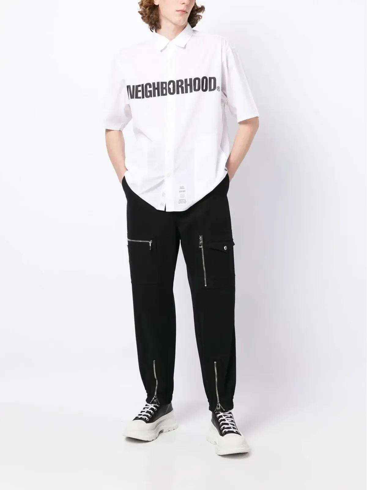 Neighborhood Trad Shirt White - 画像2