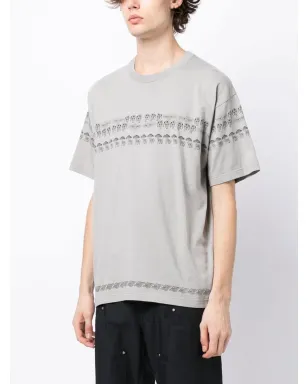 Neighborhood マッシュルームプリント・ディテールTシャツ - グレー - サムネイル3