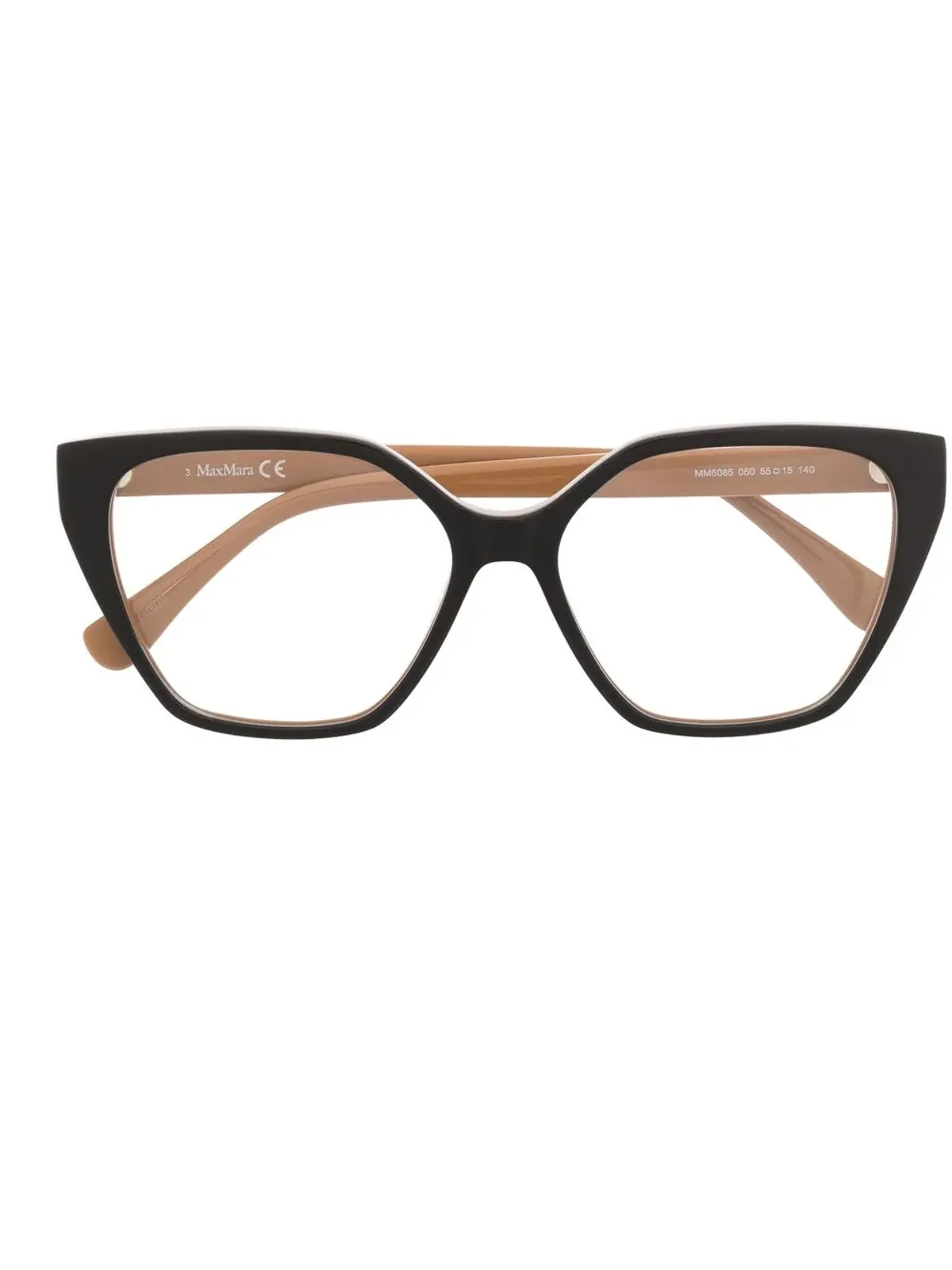 Max Mara Eyewear ジオメトリックフレーム眼鏡 - ブラック - 画像1