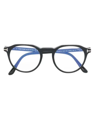 TOM FORD Eyewear FT5833B ラウンドフレーム眼鏡 ブラック - サムネイル1