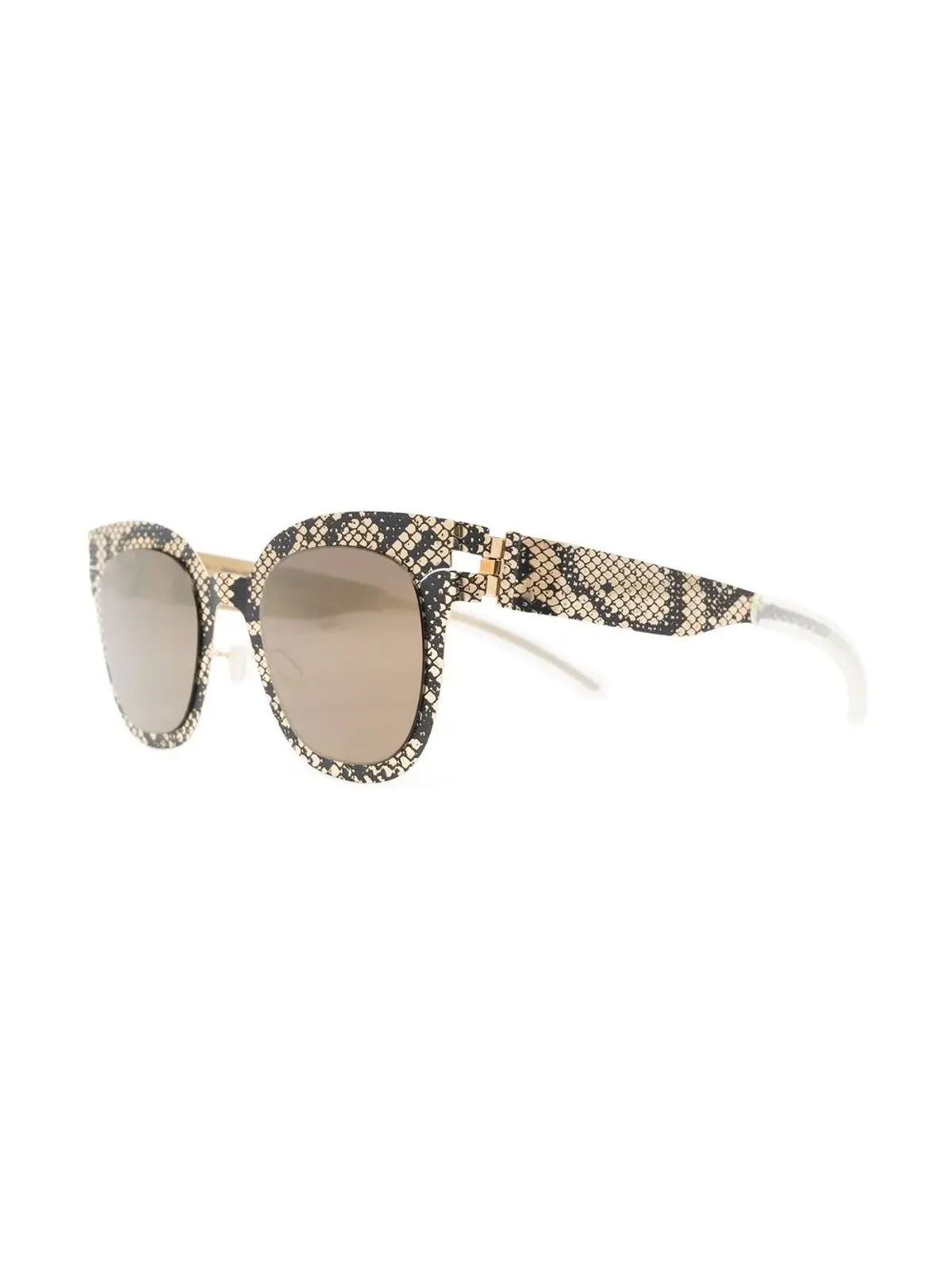 Mykita パイソンプリントウェイファラー型サングラス - 画像2