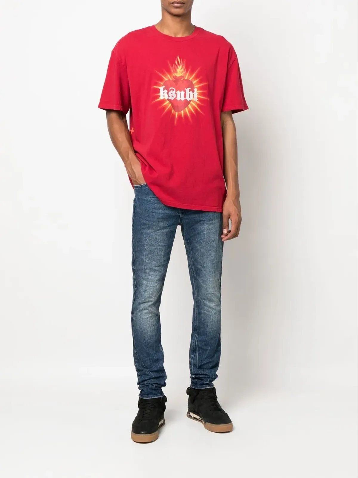 Ksubi ストーンウォッシュ加工 スキニージーンズ - ブルー - 画像2