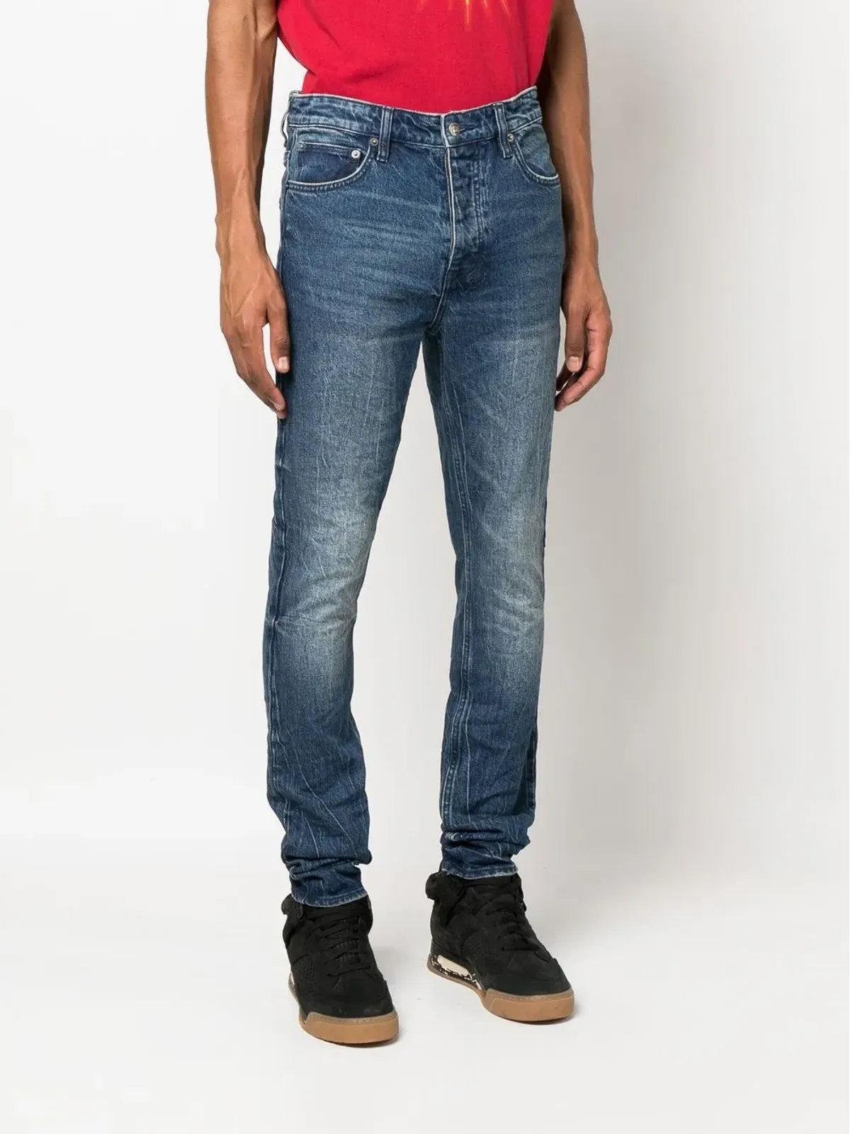 Ksubi ストーンウォッシュ加工 スキニージーンズ - ブルー - 画像3