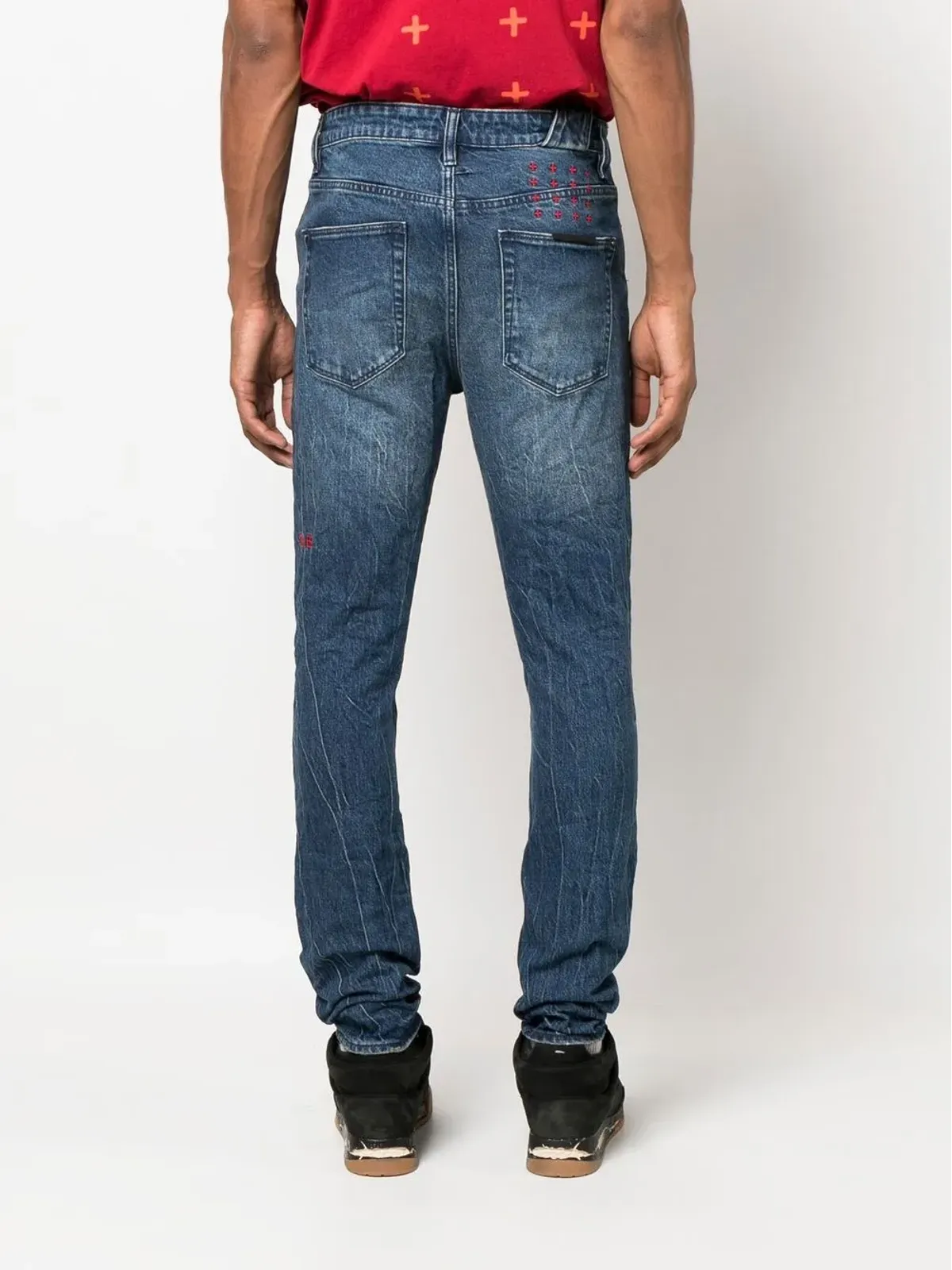 Ksubi ストーンウォッシュ加工 スキニージーンズ - ブルー - 画像4