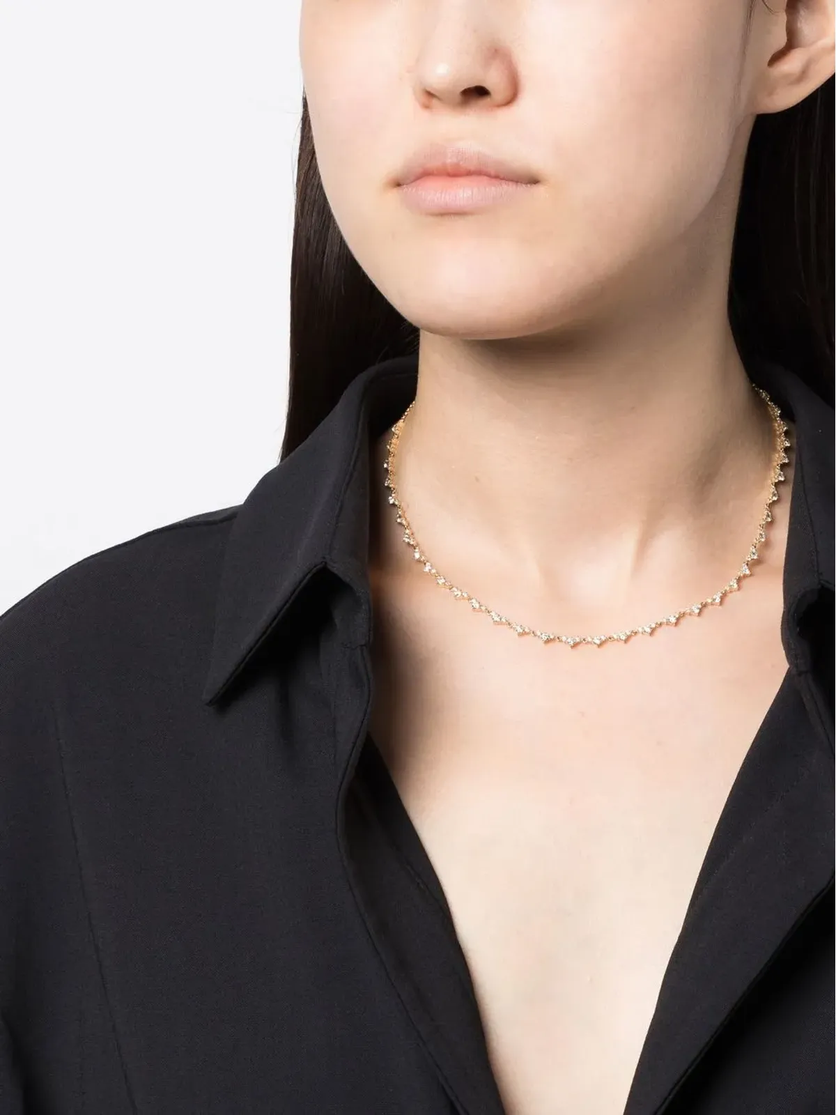 Lizzie Mandler Fine Jewelry エクラ ダイヤモンド テニスネックレス - 画像2