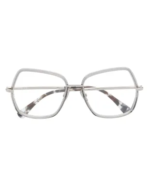 Max Mara Eyewear スクエアフレームメガネ - シルバー - サムネイル1