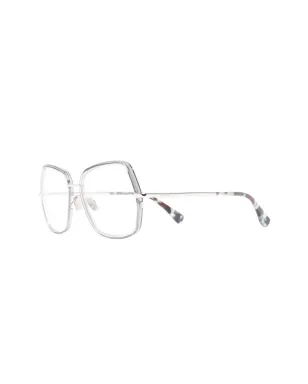Max Mara Eyewear スクエアフレームメガネ - シルバー - サムネイル2