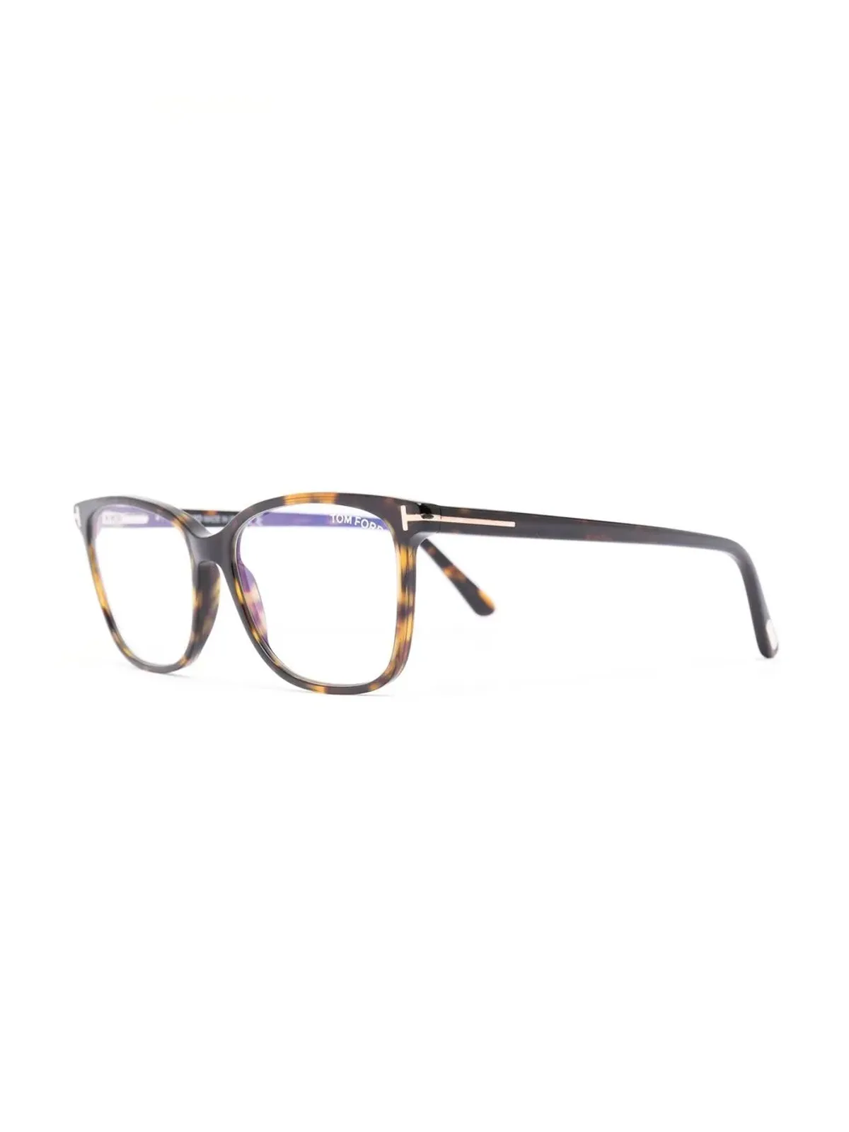TOM FORD Eyewear べっ甲柄スクエアフレーム眼鏡 - 画像2