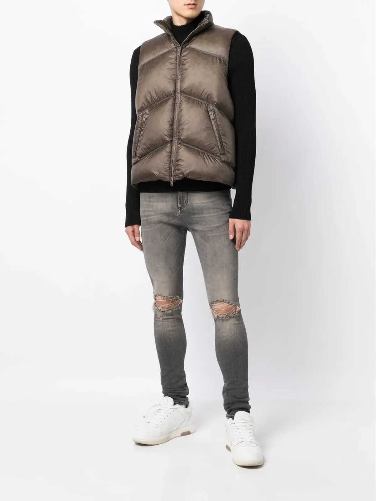 Represent リップドディテールのスキニージーンズ - 画像2
