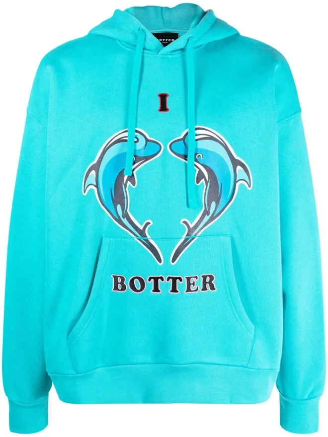 Botter Botter ロゴプリントフーディー（ブルー）の商品画像