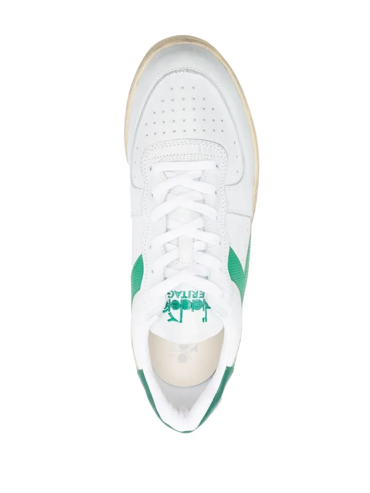 Diadora ロー・トップ レザースニーカー - 画像4
