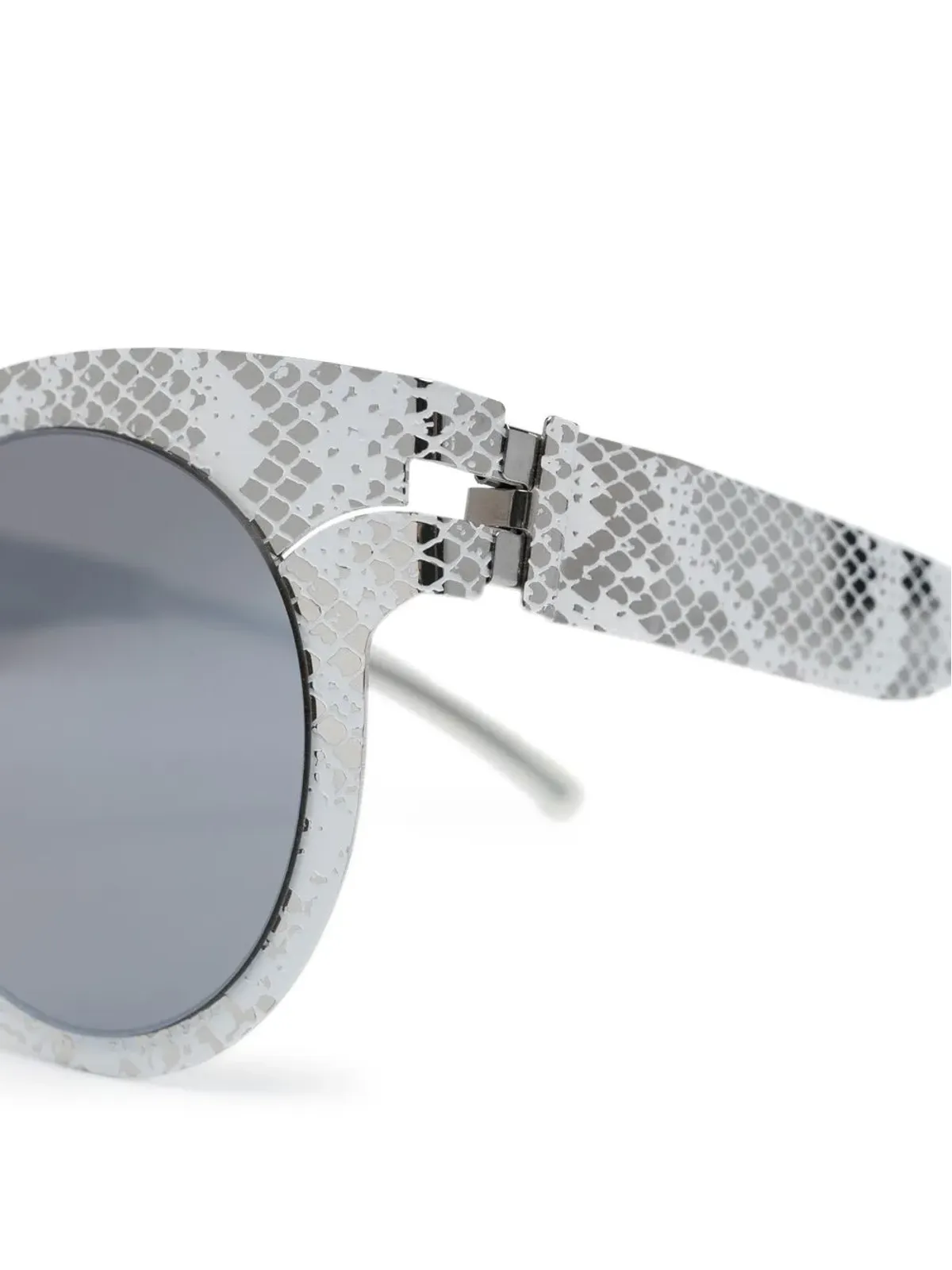 Mykita パイソンプリントウェイファーサングラス - 画像3