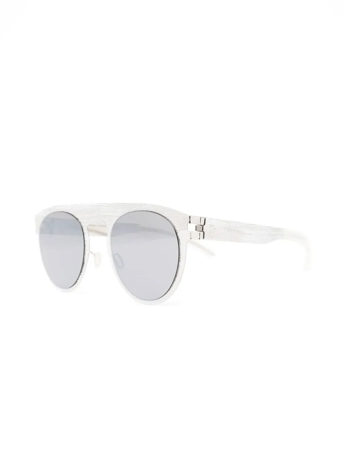 Mykita ラウンドフレーム サングラス - シルバー - 画像2